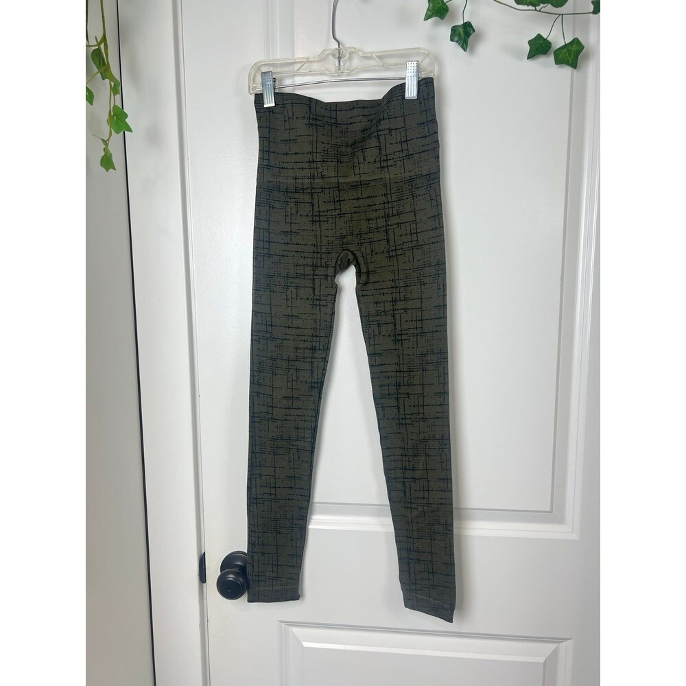 SPANX Green and Black Leggings size small